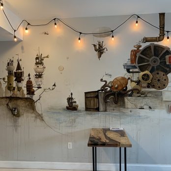 Steamworks Coffee - The mural on the wall. (I love it!) - Coffee Roasteries Near Me - Lockport, New York Steamworks Coffee - The mural on the wall. (I love it!) - Coffee Roasteries Near Me - Lockport, New York