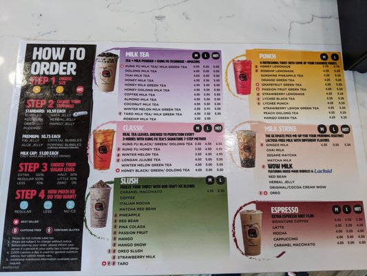 Menu photo 2 Kung Fu Tea Baton Rouge, LA Menu photo 2 Kung Fu Tea Baton Rouge, LA