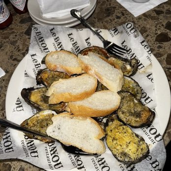 Le Bayou Restaurant & Oyster Bar - Chargrilled: Half Dozen - Cajun/Creole Near Me - New Orleans, Louisiana Le Bayou Restaurant & Oyster Bar - Chargrilled: Half Dozen - Cajun/Creole Near Me - New Orleans, Louisiana