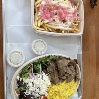 The Kebab Shop - Crave fried & lamb plate - Mediterranean Near Me - Austin, Texas