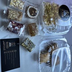 Al Aqsa Sweets - My selection of to-go treats & sweets! Baklava, Turkish delight and Layali Labnan cake