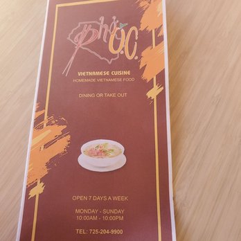 Pho O.C. - Vietnamese Near Me - Las Vegas, Nevada