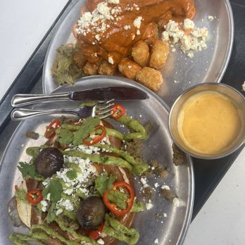 Pym Test Kitchen - Carne Asada Pretzel & Buffalo Wing, side of beer cheese - Coffee & Tea Near Me - Anaheim, California Pym Test Kitchen - Carne Asada Pretzel & Buffalo Wing, side of beer cheese - Coffee & Tea Near Me - Anaheim, California
