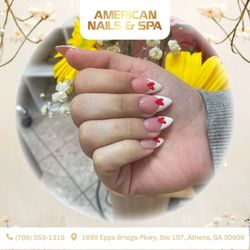 American Nails - Your hands say a lot about you. Well-groomed nails leave a great impression. 
Book your appointment today and keep your nails looking ne