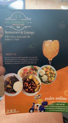Menu photo 1 Kanny's Restaurant And Lounge Dallas, TX Menu photo 1 Kanny's Restaurant And Lounge Dallas, TX