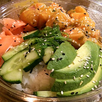 FISH DISTRICT - Spicy Poke Salmon Bowl $10 - Seafood Near Me - San Diego, California FISH DISTRICT - Spicy Poke Salmon Bowl $10 - Seafood Near Me - San Diego, California