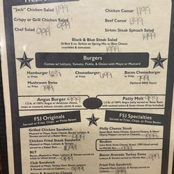 Front Street Junction - Menu with updated prices