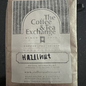 The Coffee & Tea Exchange - 1 pound fresh roasted best hazelnut coffee around! - Coffee & Tea Near Me - Chicago, Illinois