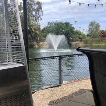Anthony's Fish Grotto - Fountain in pond at Anthony's. - Seafood Near Me - La Mesa, California