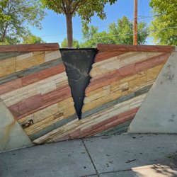 Simpson Mine Park - Backdrop wall to picnic area