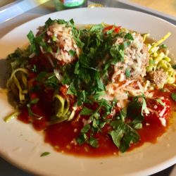 Noah's Cantina & Catering - Mittagstisch: Hackbällchen mit Bandnudeln