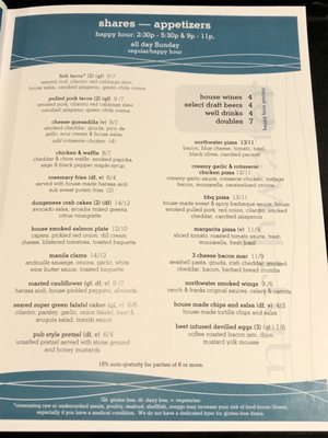Menu photo 1 Northwater Bellingham, WA Menu photo 1 Northwater Bellingham, WA