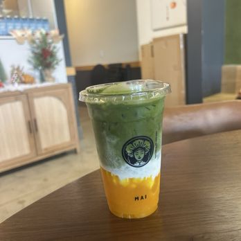 MAI Coffee & Tea House - mango matcha - Coffee & Tea Near Me - Gardena, California MAI Coffee & Tea House - mango matcha - Coffee & Tea Near Me - Gardena, California