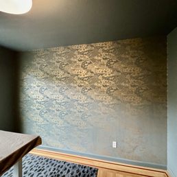 Beautiful wallpaper for our WIP nursery! Beautiful wallpaper for our WIP nursery!