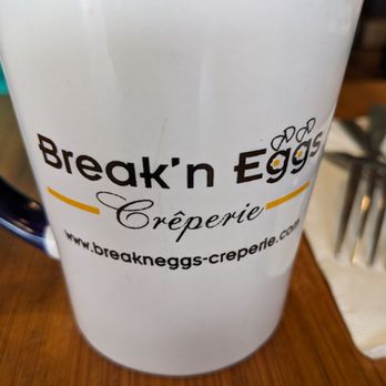 Break'n Eggs Creperie - Coffee cup - Breakfast & Brunch Near Me - Williamsville, New York Break'n Eggs Creperie - Coffee cup - Breakfast & Brunch Near Me - Williamsville, New York