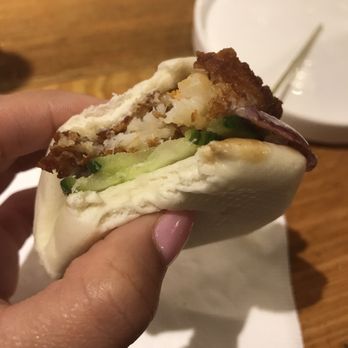 Hajime - Really good bun sliders. Shrimp, cucumber, onion, special sauce & a tasty bun. - Ramen Near Me - Atlanta, Georgia Hajime - Really good bun sliders. Shrimp, cucumber, onion, special sauce & a tasty bun. - Ramen Near Me - Atlanta, Georgia