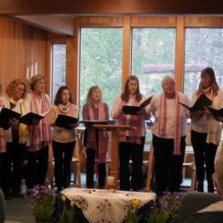 The choral group, Local Color, performs at our Spring Equinox ceremony