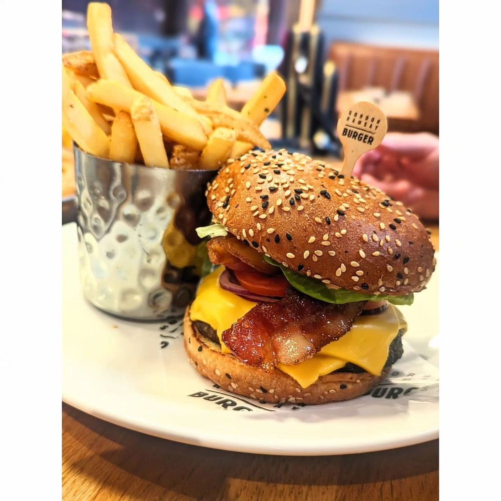 Gordon Ramsay Burger - a burger and fries on a plate - Burgers Near Me - Coquitlam, British Columbia Gordon Ramsay Burger - a burger and fries on a plate - Burgers Near Me - Coquitlam, British Columbia