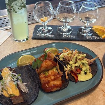 Puesto Concord - Tequila flight, no alcohol mojito, tamarindo shrimp taco, wagyu taco, lobster taco - Mexican Near Me - Concord, California Puesto Concord - Tequila flight, no alcohol mojito, tamarindo shrimp taco, wagyu taco, lobster taco - Mexican Near Me - Concord, California