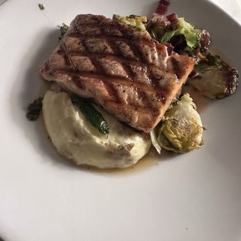 Proximity Hotel - Salmon with potatoes and Brussels sprouts - Hotels Near Me - Greensboro, North Carolina Proximity Hotel - Salmon with potatoes and Brussels sprouts - Hotels Near Me - Greensboro, North Carolina