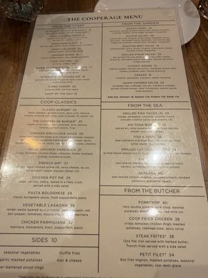 Menu photo 2 The Cooperage American Grille Walnut Creek, CA