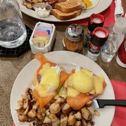 Eggcellence Brunchery - Salmon Benedict and American Breakfast