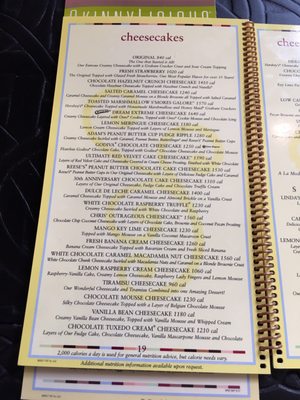 Menu photo 5 The Cheesecake Factory Madison, WI Menu photo 5 The Cheesecake Factory Madison, WI