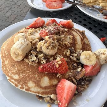 Antoine's Cafe - Walnuts Strawberries Banana Pancake - Breakfast & Brunch Near Me - San Clemente, California