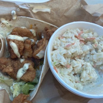 The Shark Shack - Seafood Tacos and coleslaw. Delicious! Light and flavor-full!!! - Seafood Near Me - Atlantic Beach, North Carolina The Shark Shack - Seafood Tacos and coleslaw. Delicious! Light and flavor-full!!! - Seafood Near Me - Atlantic Beach, North Carolina