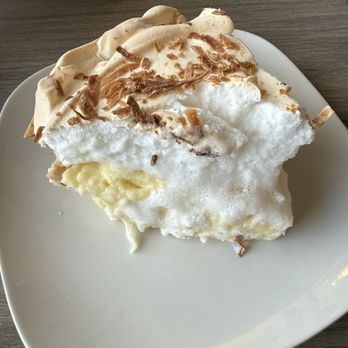 Something Different - Large Slab of Coconut Crème Pie! - Breakfast & Brunch Near Me - Fairfield, Texas