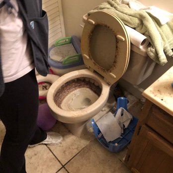 Top Maid - Before Deep Bathroom Cleaning - Home Cleaning Near Me