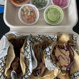 Crispy Fish Taco Beef Brisket Taco Pulled Pork Taco Crispy Fish Taco Beef Brisket Taco Pulled Pork Taco