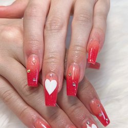 Hair Artists Nail And Spa - Ombre red