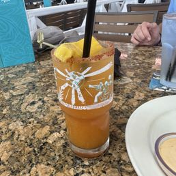 Hot honey mango margarita Hot honey mango margarita