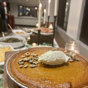 Rocky Top Catering - I'm a sweet potato pie girl BUT This pumpkin pie was so smooth and delicious- I wish I could just order this separately - Caterers Near Me - Raleigh, North Carolina Rocky Top Catering - I'm a sweet potato pie girl BUT This pumpkin pie was so smooth and delicious- I wish I could just order this separately - Caterers Near Me - Raleigh, North Carolina