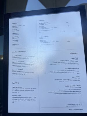 Menu photo 8 Maru Espresso Bar Beverly Hills, CA Menu photo 8 Maru Espresso Bar Beverly Hills, CA