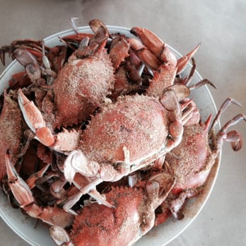 Sandgates Inn - a plate of crabs - Seafood Near Me - Mechanicsville, Maryland
