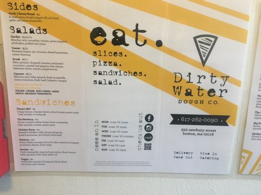 Menu photo 7 Dirty Water Dough Boston, MA