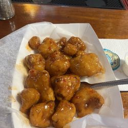 Mule Barn - Sweet chili Cauliflower Wings, delicious!