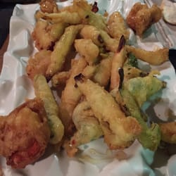 La Cayetana - Tempura de verduras con Vieira