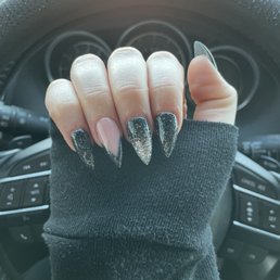 Full set acrylic with gel art by Bruce Full set acrylic with gel art by Bruce