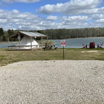Boomtown USA RV Resort - Glamping tent. - RV Parks Near Me - Vidor, Texas