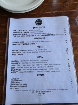 Menu photo 1 Pizzeria Bianco Phoenix, AZ