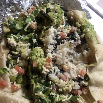 Chipotle Mexican Grill - I tried to mix the filling and ran into the hard ball of white rice - Mexican Near Me - San Francisco, California