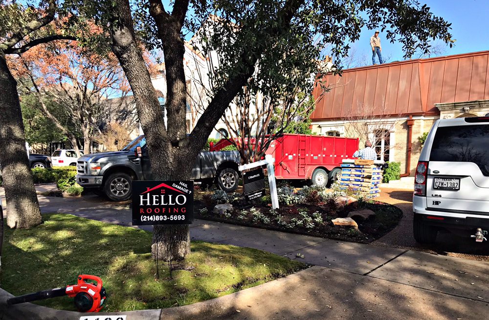 Slide of Hello Roofing