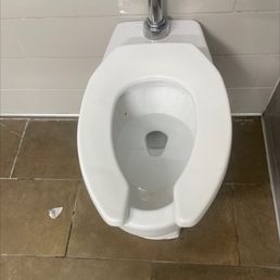 Clean toilet in shower Clean toilet in shower