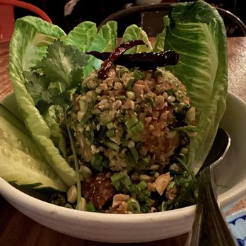 Bida Manda - Crispy Rice Lettuce Wrap Dinner - Laotian Near Me - Raleigh, North Carolina