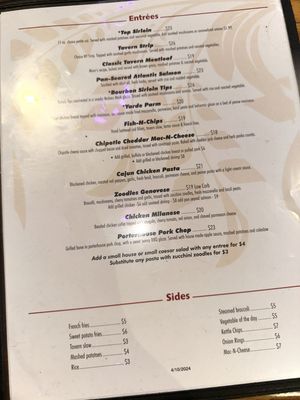 Menu photo 4 The Yarde Tavern Enfield, CT