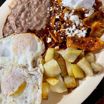 Cookie's Mexican Food - Chilaquiles rojo (spicy!) - Mexican Near Me - Mckinney, Texas Cookie's Mexican Food - Chilaquiles rojo (spicy!) - Mexican Near Me - Mckinney, Texas