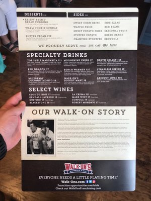 Menu photo 7 Walk-On's Sports Bistreaux - West Monroe Restaurant West Monroe, LA